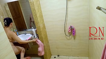 Shower voyeur camera nude regina noir in the shower washes and rubs with oil full video 258