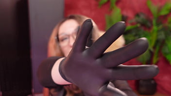 Asmr nitrile gloves and oil arya grander Asmr nitrile gloves and oil arya grander