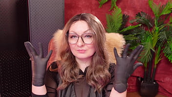 Asmr nitrile gloves and oil arya grander