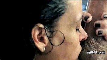 Amateur milf hottie getting a hard dong