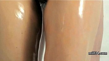 Amateur milf hottie getting a hard dong