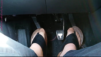 Nylon feet and toe separators in the car