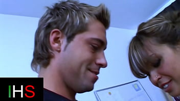 Beautiful brunette girl fucked in the pussy with cumshot on the face