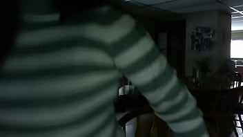 Recorded herself on webcam