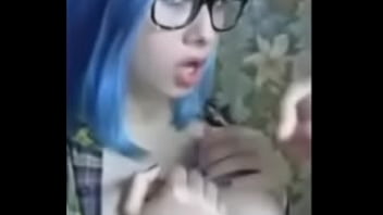 Se corren en su cara ¡tetona amateur