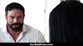 Camila is happily surprised and the two get into their sexiest lingeries before seducing ourbadmom