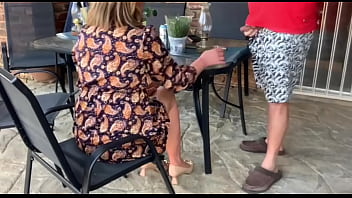 Stepmom mutual masturbation outdoor creampie