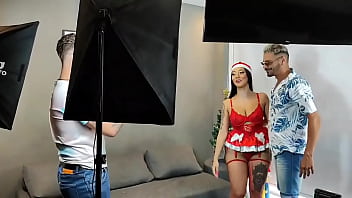 Bastidores da gravação de natal com vitória beatriz