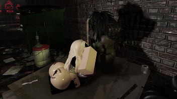 Black guy gets white snowbunny to fuck him at club alleyway