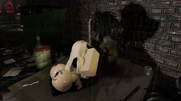 Black guy gets white snowbunny to fuck him at club alleyway Black guy gets white snowbunny to fuck him at club alleyway