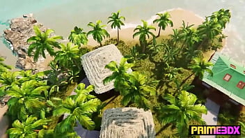 Deep tissue massage animation futanari foursome by prime3dx