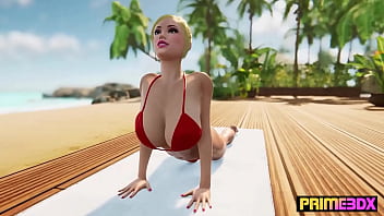 Deep tissue massage animation futanari foursome by prime3dx