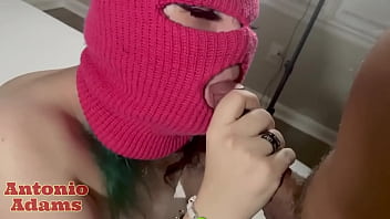 Pink ski masked thot gold