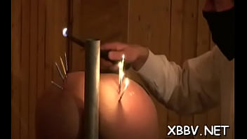 Cunning bimbo is playing with her rubber marital device