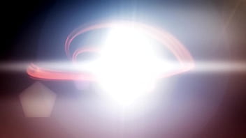 Earning her protein drink