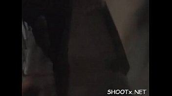 That babe gets a hard meat for dinner