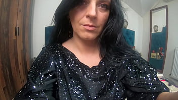 Horny pantyhose slut dances and masturbates in ripped tights and shiny top 239 preview