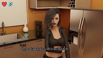 Elmwood university #07 brunette cheerleading captain gets a rough face fuck with big white cock