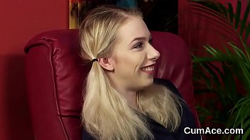 Amazing girl enjoys a deep throat and lots of cum on her face