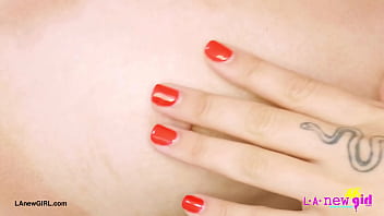 Adorable teen beauty naked close up