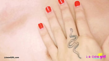 Adorable teen beauty naked close up