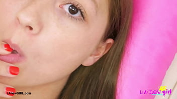 Adorable teen beauty naked close up