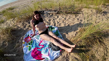 I came to a public beach for some sun bath but decided to suck his dick first and swallow every drop