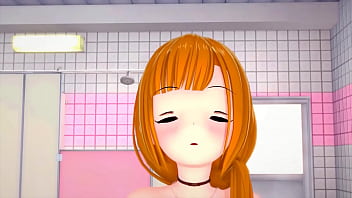 Cute redhead sucks and fucks hard with sexy ahegao hentai anime