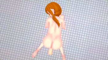 Cute redhead sucks and fucks hard with sexy ahegao hentai anime