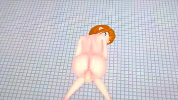 Cute redhead sucks and fucks hard with sexy ahegao hentai anime Cute redhead sucks and fucks hard with sexy ahegao hentai anime