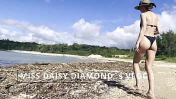Sfw cleaning natural beach at pacific ocean