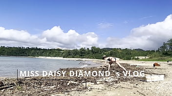 Sfw cleaning natural beach at pacific ocean