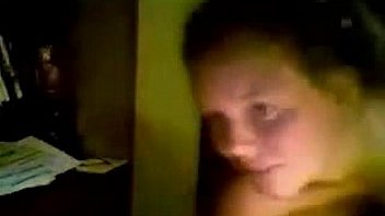 Cute college girl masturbates on webcam after dormates go to bed