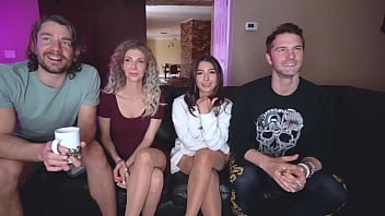 Wild foursome on live cam with jack & jill and tru kait