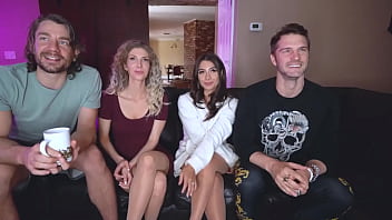 Wild foursome on live cam with jack & jill and tru kait