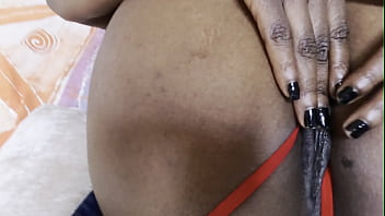 Hanging curtains leads to intense sex on the coffee table