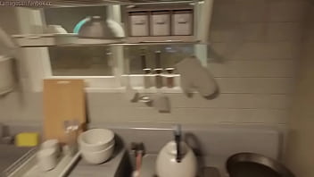 Aunt cass replaces gogo as a housewife for minato hakaru