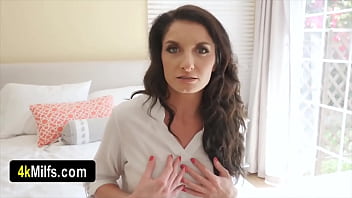 Beautiful brunette stepmother ready to break the taboo