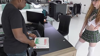 Pizza girl rose skies first bbc fucking