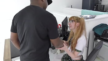 Pizza girl rose skies first bbc fucking