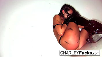 Busty babe gets wild