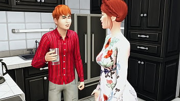 Free mature woman catches her stepson masturbating in his room and offers to help him by having sex with him