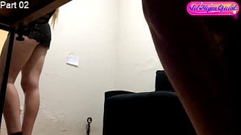 Hidden camera computer technician records his client dancing while repairing the computer part 02 sol megan fire