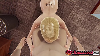 Blonde beauty in stockings 3d hentai featuring tongue teasing and deepthroat cumshot in honey select 2 Blonde beauty in stockings 3d hentai featuring tongue teasing and deepthroat cumshot in honey select 2