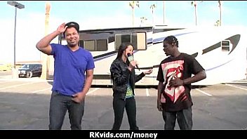 Desperate teen naked in public and fucks to pay rent 24