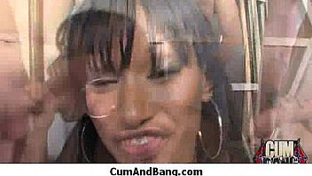 Ebony Hottie Gangbang And Facefuck 6 thumbnail