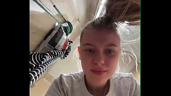 Big dick fucking tight pussy in changing room