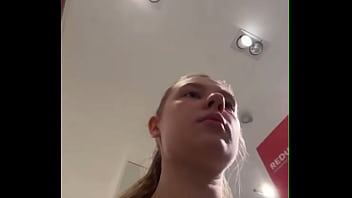 Big dick fucking tight pussy in changing room