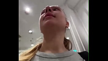 Big dick fucking tight pussy in changing room