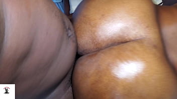 Stepsister learning how to eat big black cock with her mouth while on bed